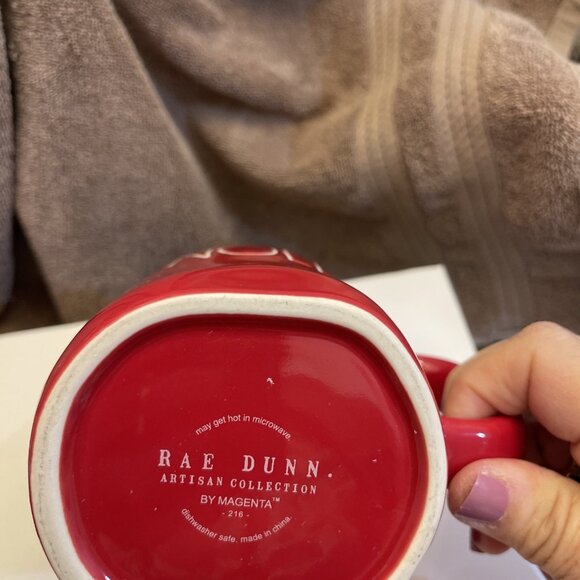 RAE DUNN Holiday Christmas  "NOEL" Red Mug By Magenta Gift Fun Holiday Friend - Picture 8 of 11
